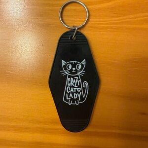 Black Cat Hotel Keychain